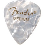 Fender 351 Shape Medium White Moto Celluloid Pick -12 Pack-