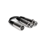 Hosa YXF119 Male XLR to 2-Female XLR "Y" Patch Cable