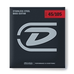 Dunlop Stainless Steel 4-String Bass String Set; DBS45105