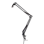 Gator Frameworks Desk-Mounted Broadcast Mic Boom Arm; GFWMICBCBM1000