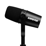 Shure MV7K XLR/USB Broadcast / Podcast Microphone Bundle