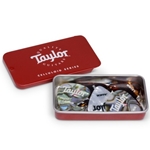 Taylor Pick Tin with 12 Celluloid Picks