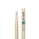 ProMark Classic Forward 5B Raw Hickory Drumstick, Oval Nylon Tip; TXR5BN