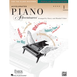 Faber Accelerated Piano Adventures for the Older Beginner Popular Repertoire Book 1; FF1470