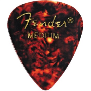 Fender 351 Shape Medium Classic Celluloid Pick -12 Pack-