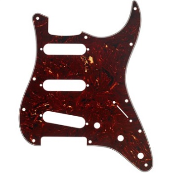 Fender Stratocaster Pickguard; 11-Hole Modern-Style SSS