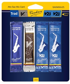 Vandoren Alto Saxophone 4 Reed Mix Card