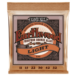 Ernie Ball Earthwood Light Phosphor Bronze Acoustic Guitar Strings - 11-52 Gauge