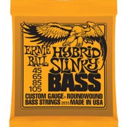 Ernie Ball Hybrid Slinky Nickel Wound Electric Bass Strings - 45-105 Gauge