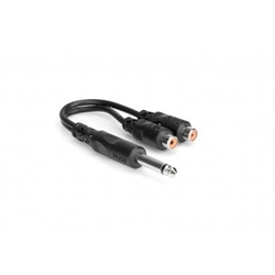 Hosa YPR103 1/4" Male to Dual Female RCA Y-Adaptor