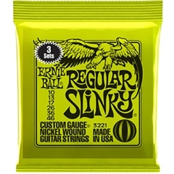 Ernie Ball Regular Slinky Nickel Wound Electric Guitar Strings 3 Pack - 10-46 Gauge