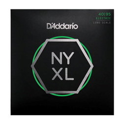 D'Addario NYXL4095 Bass Guitar String Set, Long Scale, Super Light 40-95