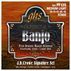 GHS PF140 JD Crowe Light Signature Banjo String Set