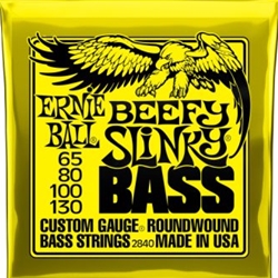 Ernie Ball Beefy Slinky Nickel Wound Electric Bass Strings - 65-130 Gauge