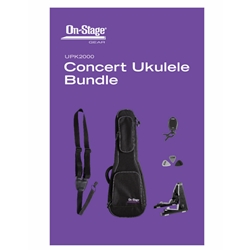 On Stage Concert Ukulele Bag & Accessory Bundle; UPK2000