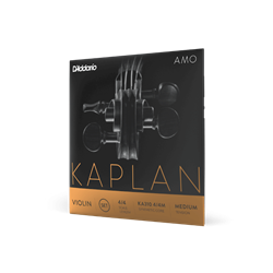 D'Addario Kaplan Amo Violin String Set, 4/4 Scale, Medium Tension