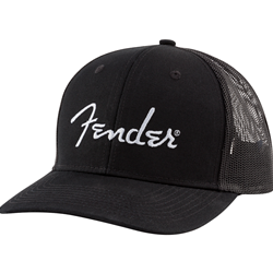 Fender Silver Thread Logo Snapback Trucker Hat