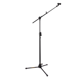 Hercules MS523BPRO EZ Clutch Tripod Microphone Stand with Telescoping Hideaway 2-in-1 Boom