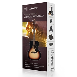 Alvarez Regent RF26SSB-AGP OM/Folk Acoustic Guitar Starter Pack