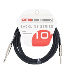 Gator CableWorks Backline 10-foot Instrument Cable